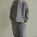 Träningsdräkt – UrbanComfy Unisex, Grå/Beige, Bomull, Storlek 0–6 år