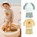 Baby Pojkar UV Simset med Hatt – UPF 50+ | 9M-7 år