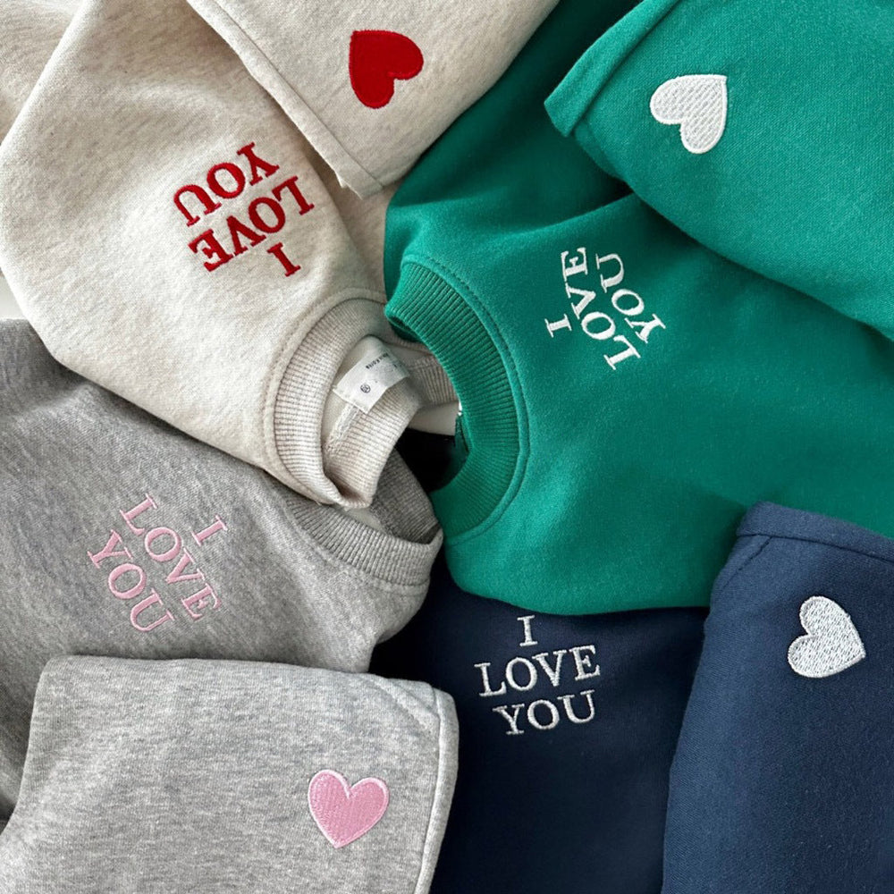 Träningsset I Love You – Baby, Småbarn, Förskolebarn, Barn, Bomull, Storlek 0–6 år