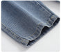 Hängselbyxa med Björn – TeddyDenim Jeansoverall Unisex, Blå, Bomull, Denim, Storlek 0–5 år