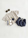 Sommarklädset T-shirt med Persika + Shorts Jogging – Little Pebble Set Unisex, Beige/Blå, Bomull, Storlek 0–3 år