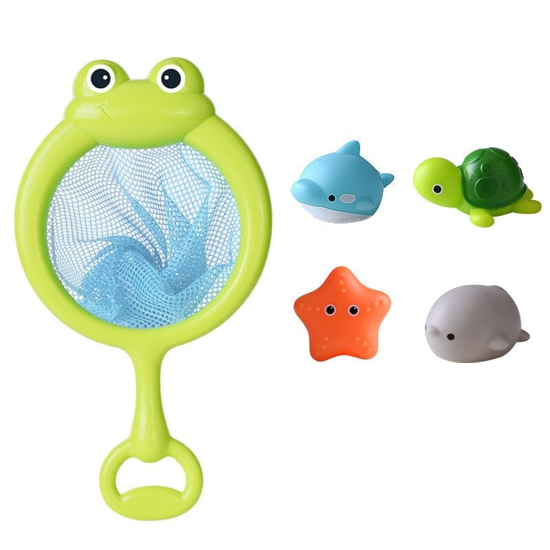 Lysande badleksaker för barn – Flytande LED-figurer för badet
