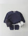 Set med Byxa och Tröja i Vågigt Waffelmönster – Porto-Novo Unisex, Blå/Rosa/Grå/Grön/Gul, Bomull, Storlek 0–3 år