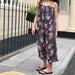 Lunea Kids Flora Volangbyxdress Flicka – Sommarjumpsuit i bomull – Blommönster – Volanger – 0–6 år – Luftiga barnkläder