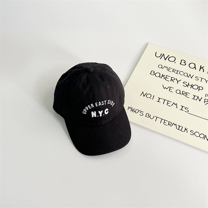 Basebollkeps – NYC Unisex, Grön/Röd/Svart/Blå/Orange/Vit/Brun, Bomull, Storlek 1–7 år