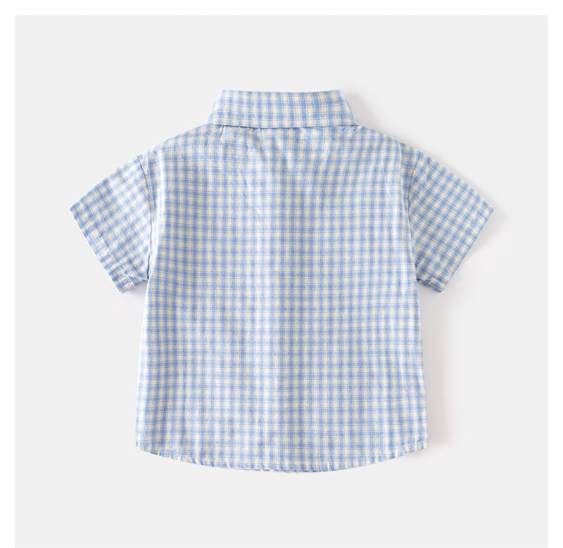 Noan Set Barn – Sommaroutfit 1–6 år – T-shirt & Shorts – Unisex – Mjuk bomull – Bekväm & trendig – Blå