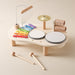 Musikbord i trä för barn – Xylofon, trummor & cymbaler (1+)