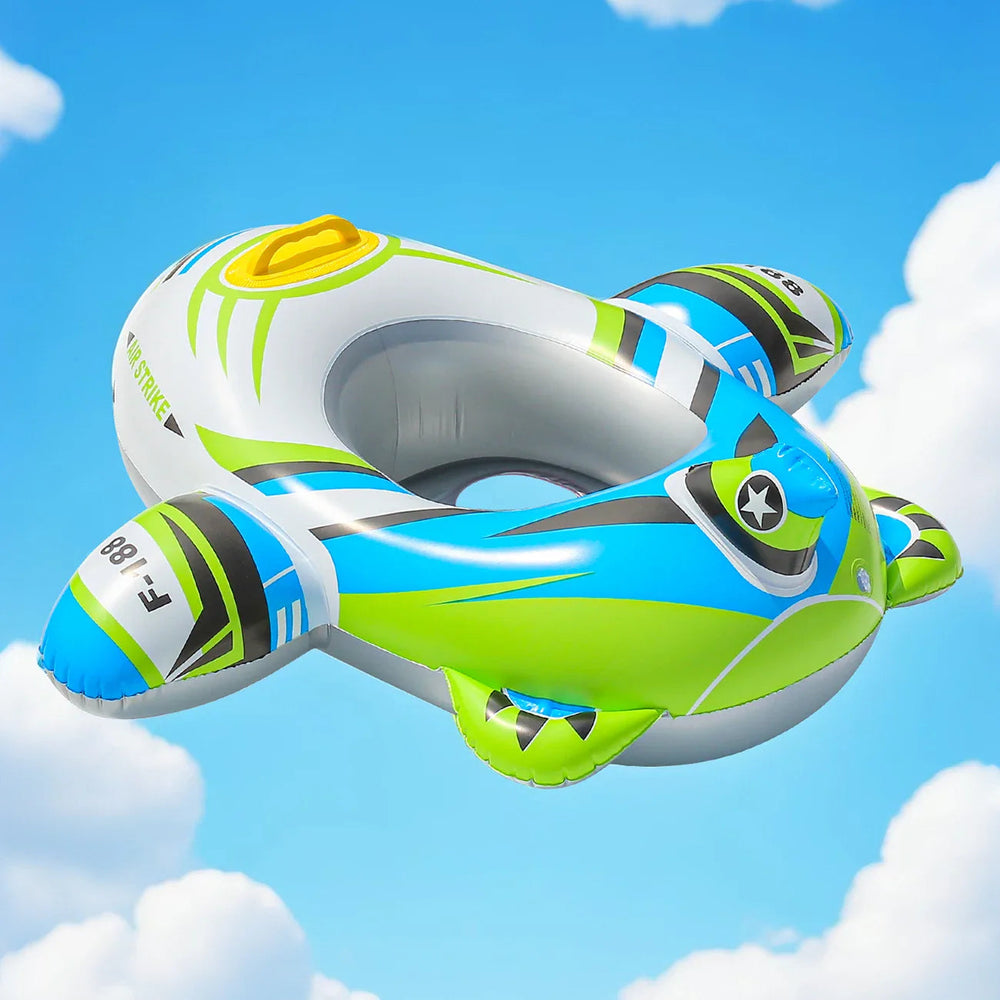 Flygplan Simring Barn – Uppblåsbar Pool Float med Handtag