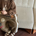 Teddy Joggingbyxa – SnugTrail Unisex, Brun/Grå, Bomull, Storlek 0–6 år