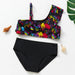 Flickor Tankini Baddräkt Sjöjungfruprint – Sommarstrandkläder | 3-12 år