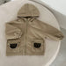 Jacka med huva – AdventurePals Unisex, Beige/Brun, Bomull, Storlek 0–8 år