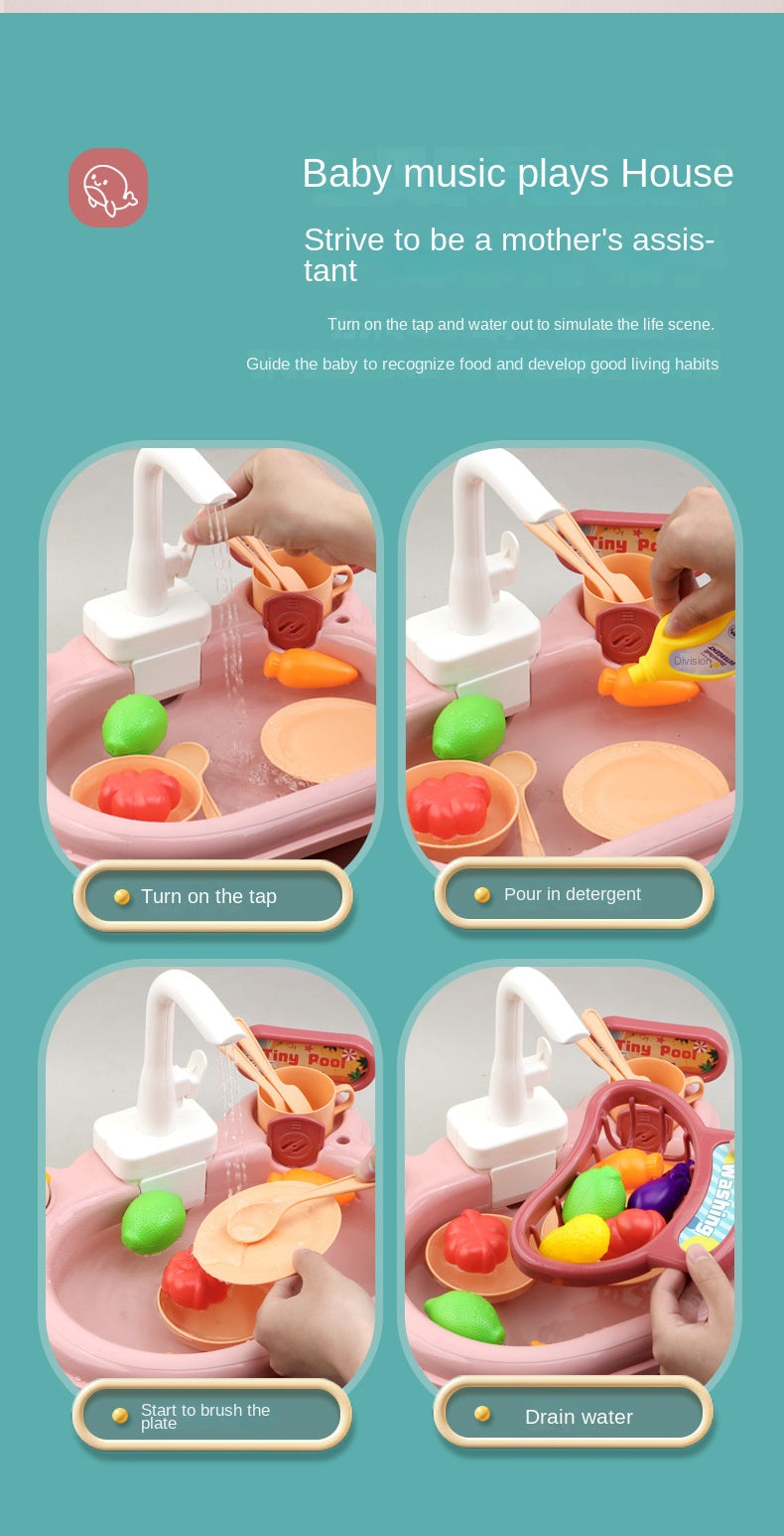 Vattenbord för barn – vattenbana & fiskespel med pump (2–6 år)