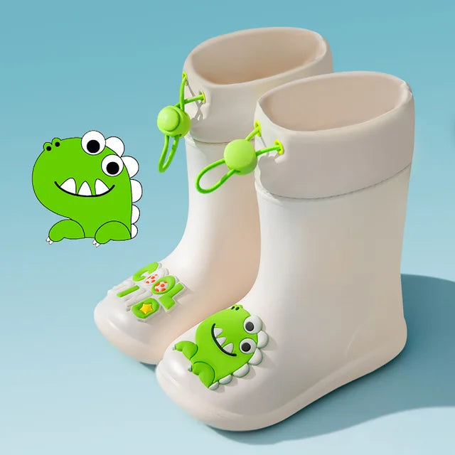 Gummistövlar med tecknade figurer – Unisex, Gummi, Storlek 14–17