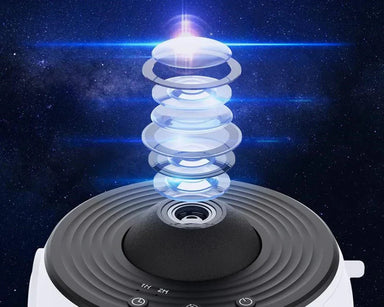 Stjärnhimmelprojektor för Vuxna och Barn – Galaxy Lampa med 12 Färger och 360° Rotation – Nattlampa & Stämningsbelysning för Sovrum