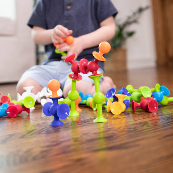 CleverPlay Sugpropp-leksak – Pedagogiskt Bygg- & Konstruktionsleksak för Barn