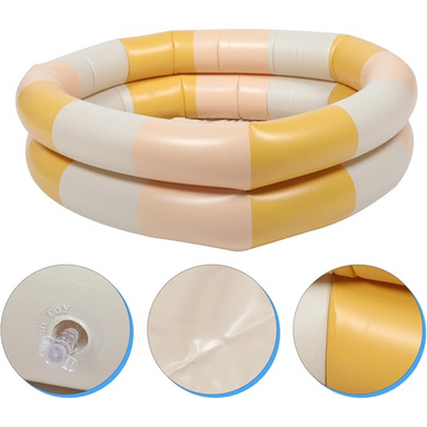 Baby Pool med Oceanbollar – Uppblåsbar & Säker Plaskpool för Småbarn – WadeNest 90 cm