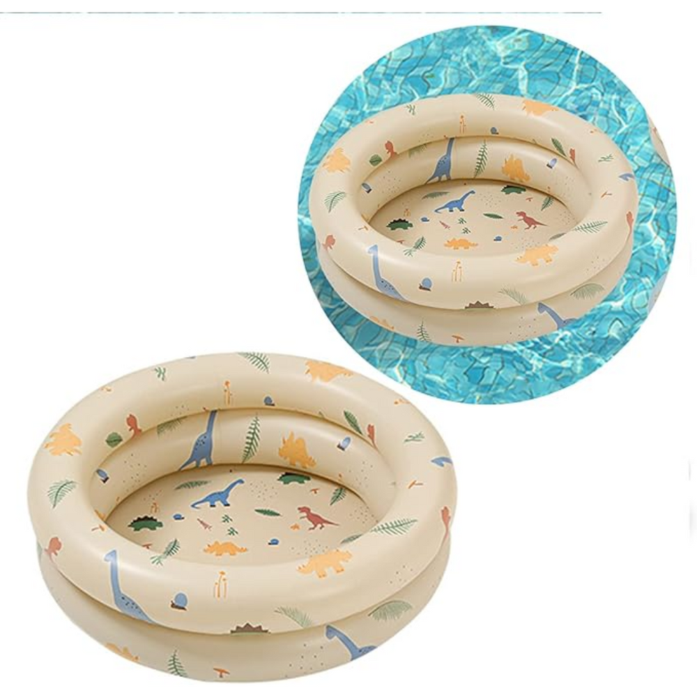 Baby Pool med Oceanbollar – Uppblåsbar & Säker Plaskpool för Småbarn – WadeNest 90 cm
