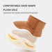 Varma Vinterstövlar – Abuya Unisex, Beige/Brun/Blå/Rosa, Mocka, Storlek 14–20