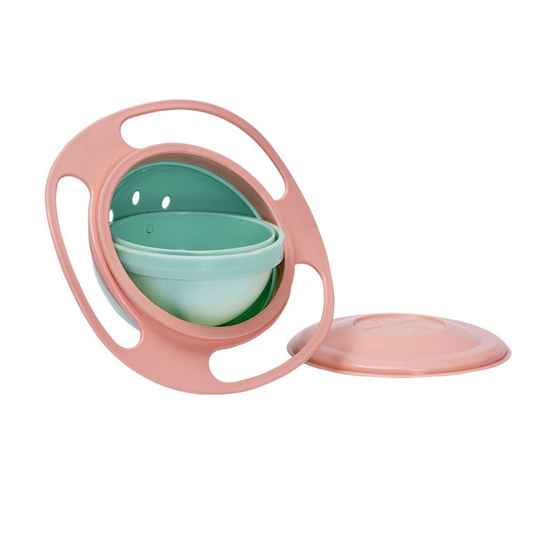 Anti-spill Skål för Barn – 360° Roterande Skål BPA-fri | TinyTurn™