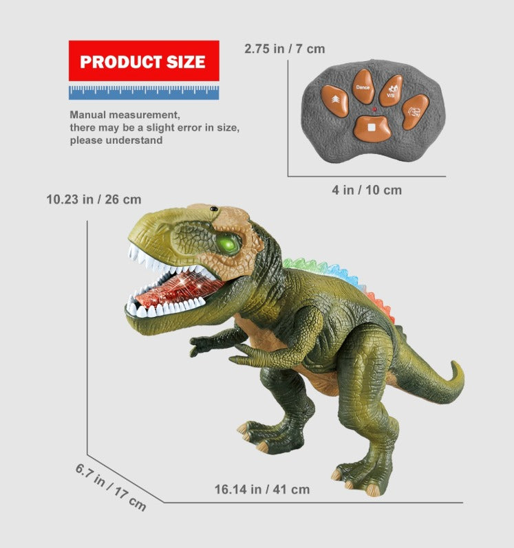 Radiostyrd dinosaurieleksak – Radiostyrd dinosaurie med ljus och ljud