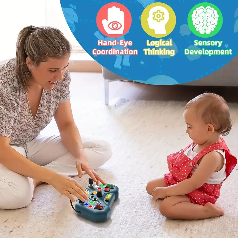 Montessori Sensoriskt LED-leksak – LumiPlay™ för småbarn | Säker & pedagogisk