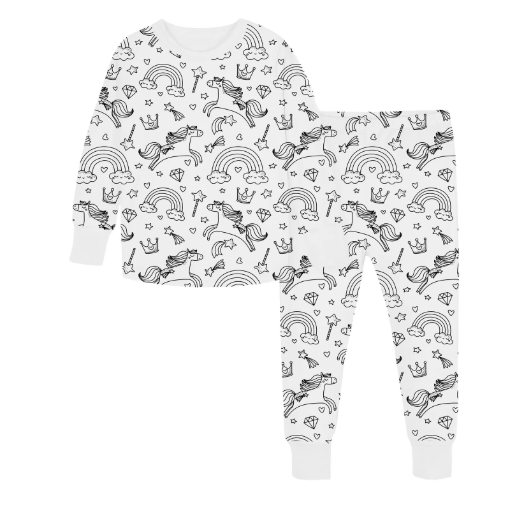 Kreativ Pyjamas Färgsättningsset för Barn – Designa och Personalisera Din Egen Sovoutfit!