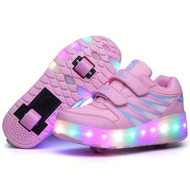 FlashRunners LED Rullskridsko Sneakers – Avtagbara Hjul | Stl. 26-35