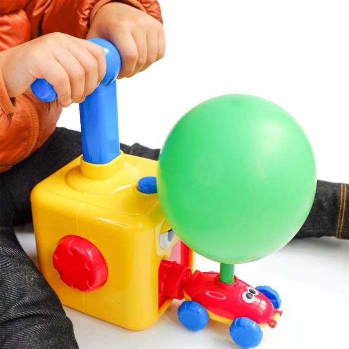 TurboPop Luftpumpande Leksaksbil – Pedagogisk och Snabb Lek för Barn 2+