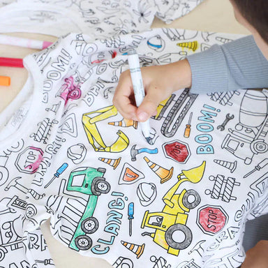 Kreativ Pyjamas Färgsättningsset för Barn – Designa och Personalisera Din Egen Sovoutfit!