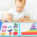 Montessori Magnetiskt Bråkpusselbok för Barn – Lär Dig Matematik Lekfullt och Interaktivt!