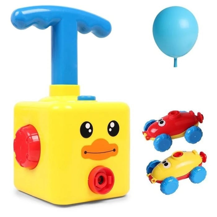 TurboPop Luftpumpande Leksaksbil – Pedagogisk och Snabb Lek för Barn 2+