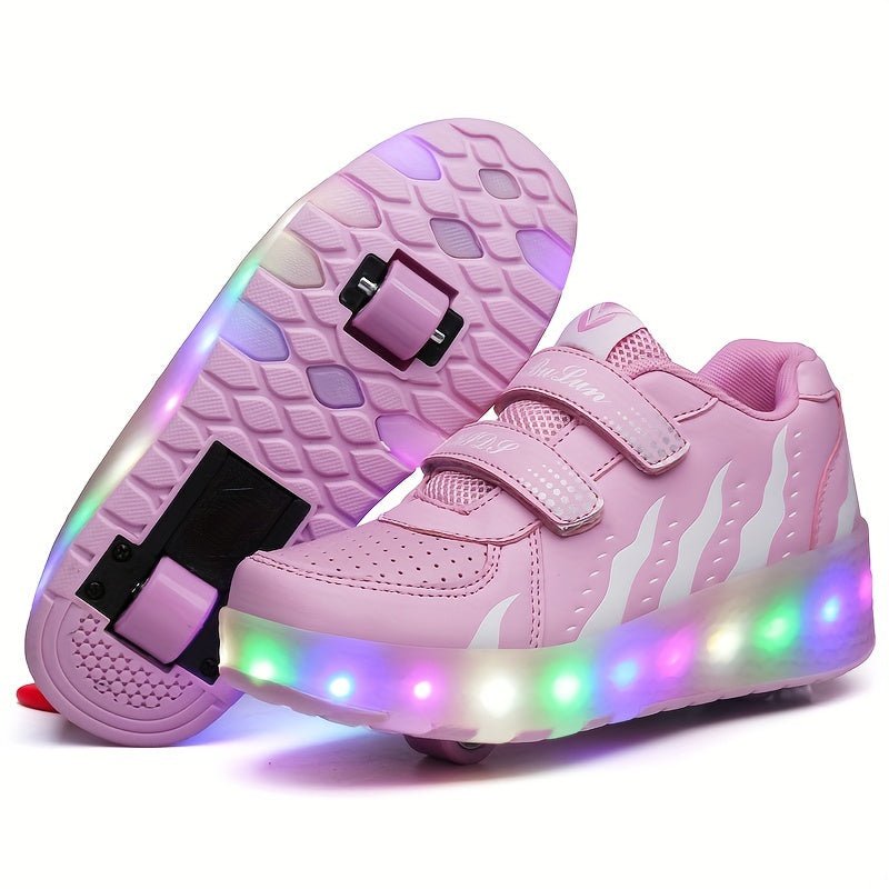 FlashRunners LED Rullskridsko Sneakers – Avtagbara Hjul | Stl. 26-35