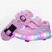 FlashRunners LED Rullskridsko Sneakers – Avtagbara Hjul | Stl. 26-35