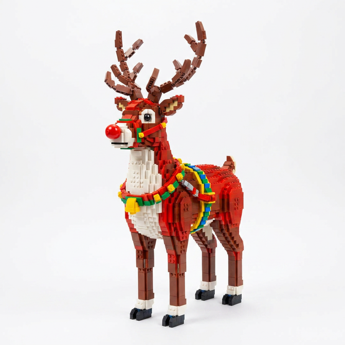 Julbyggklossar modell stor ren