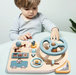 Trä-Montessori Ratt för Barn – Pedagogiskt Leksak från 3 År