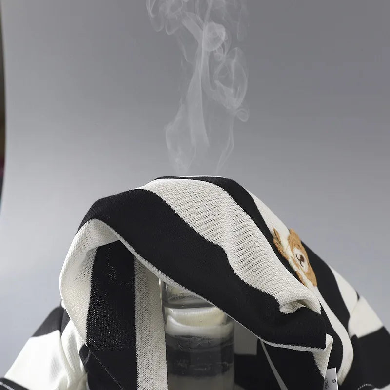 Sommar Barnset Randig T-shirt & Shorts – Bekväm & Andningsbar Bomull för 0–6 År
