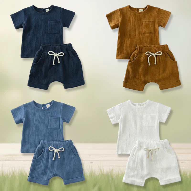 Baby Sommar Outfit – Luftigt 2-Delars Klädesset | 3 mån – 3 år