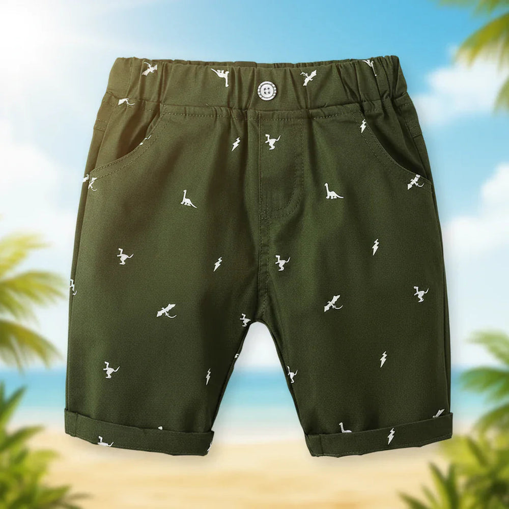 Barn Sommarshortskor – Lätt & Bekvämt med Lekfullt Mönster | 2-7 år