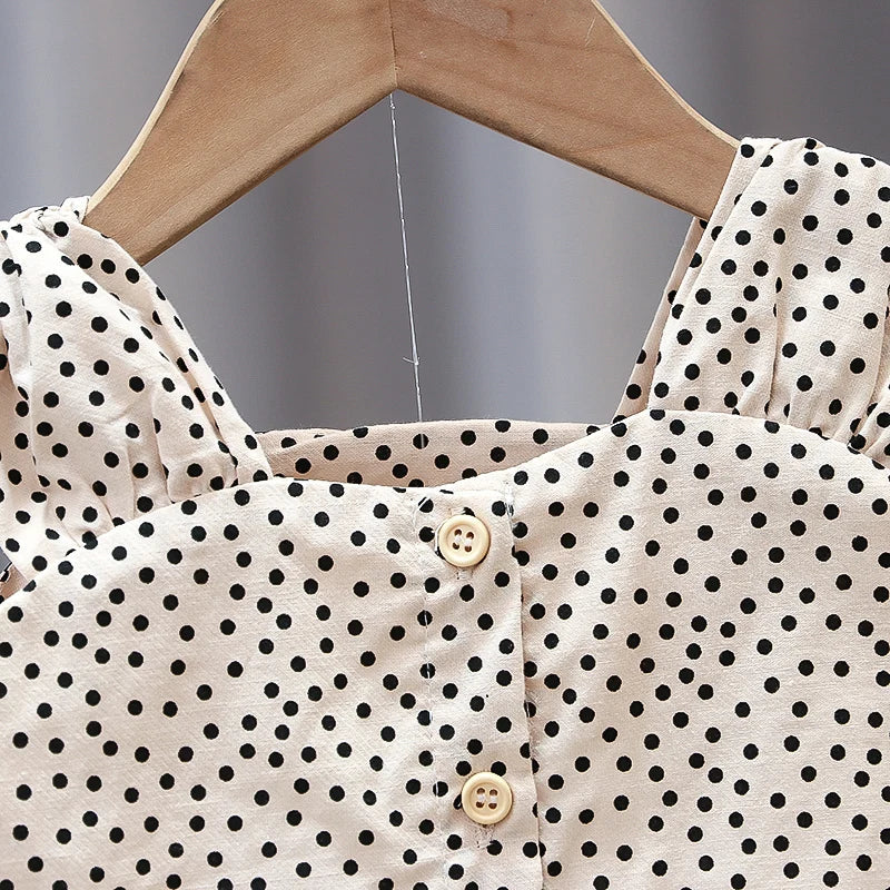Flickor Bomulls Sommerset – Luftig Top & Short | 1-5 år