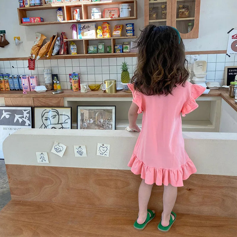 TwirlJoy Sommarklänning Flickor – Lätt, Andningsbar & Bekväm | Storlek 1–5 År