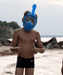 Snorkelmask för barn med 180° sikt & Dry Top – Bekväm & Läckagesäker