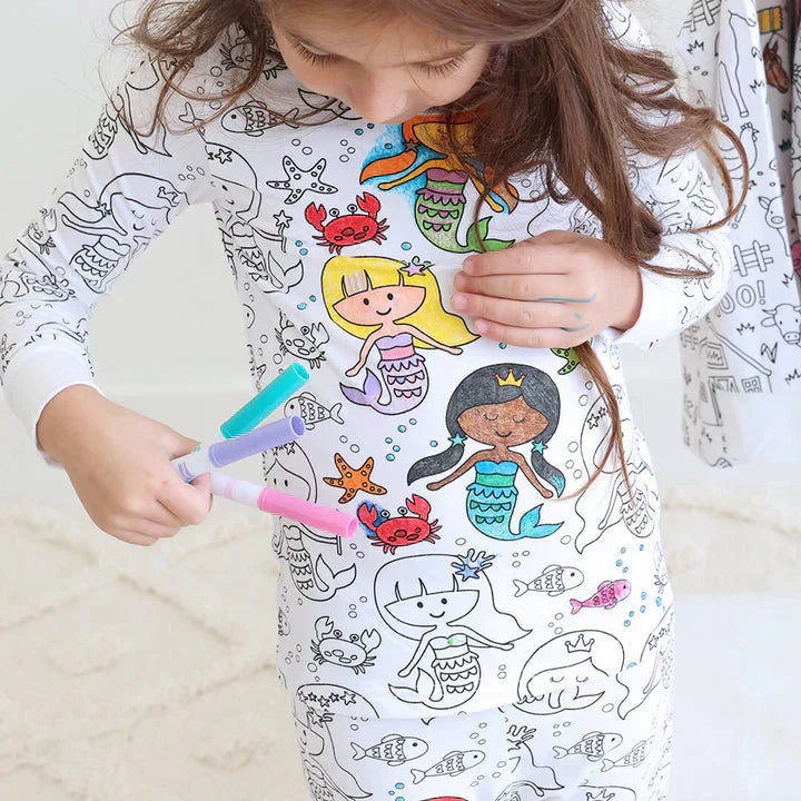 Kreativ Pyjamas Färgsättningsset för Barn – Designa och Personalisera Din Egen Sovoutfit!