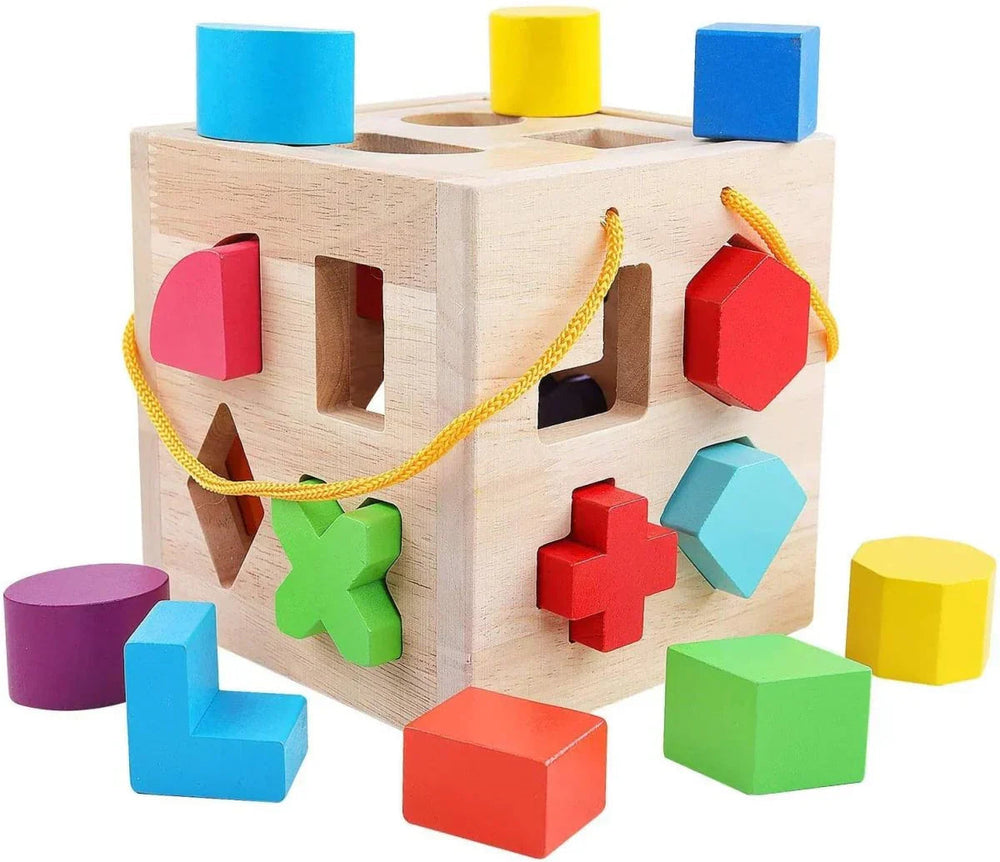 ShapeMaster™ Träformspel för Småbarn – Främjar Färg- och Formigenkänning | Pedagogiskt Leksak