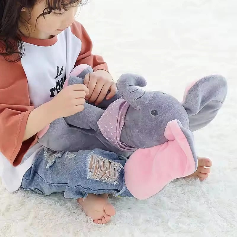 Interaktiv Nalleelefant för Babys – Gömma & Prata | FlappyPals från 6 Månader