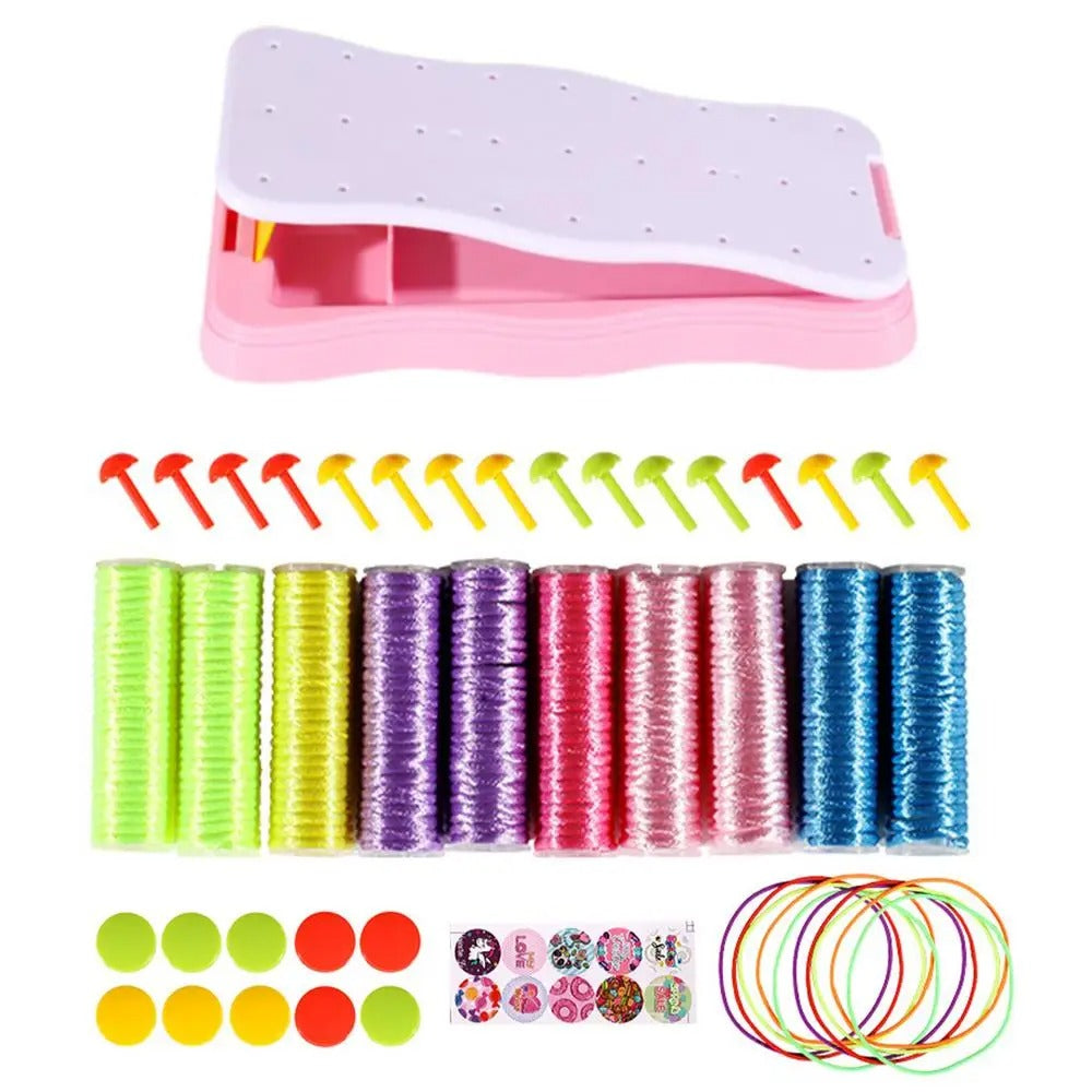 Kreativ Stickningsset för Barn – Skapa Armband & Armringar | Pedagogiskt Leksak för 3+ År