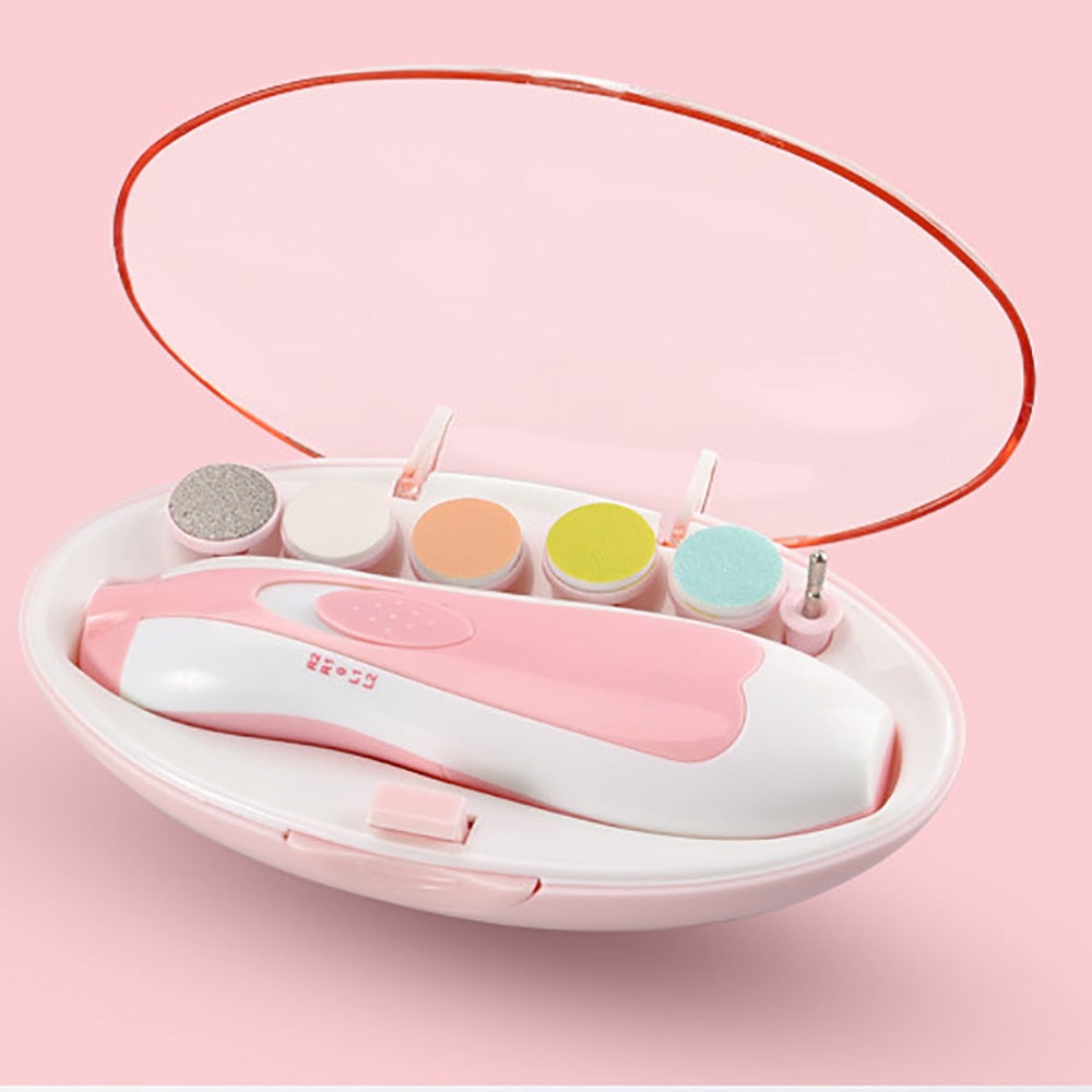 SafeCare Baby Nagelfilset – Elektrisk, Säker och Tyst Filning för Bebisar