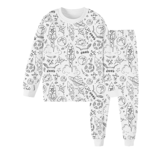 Kreativ Pyjamas Färgsättningsset för Barn – Designa och Personalisera Din Egen Sovoutfit!
