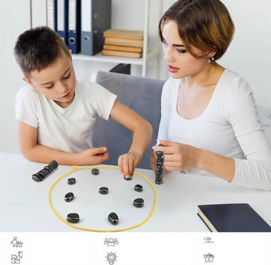 Magnetiskt Brädspel för Barn & Familjer – Strategispel från 6 År | Kompakt & Hållbart