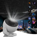 Stjärnhimmelprojektor för Vuxna och Barn – Galaxy Lampa med 12 Färger och 360° Rotation – Nattlampa & Stämningsbelysning för Sovrum