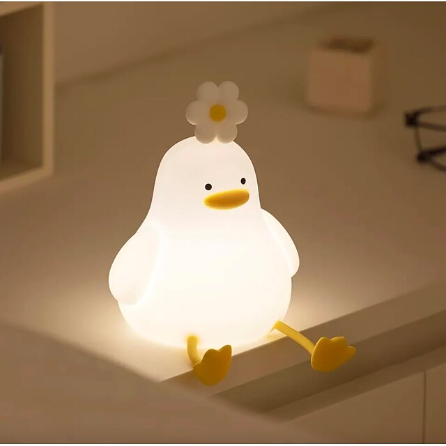 Eend Nattlampa Barn – Lugnande LED Sovlampa för Baby & Barnrum